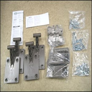 Complete Hardware: Bolts 1/4-20 x 2.25 inch (D-16). bolts 1/4-20 x 2 inch hex (M-4). screws No. 10-10 x 1.75 inch (I-24). lock nuts (E-16). wing nuts (J-4). washers (F-16). plate (B-4). instruction sheet. retaining bracket. 4 locking plates (step 1)