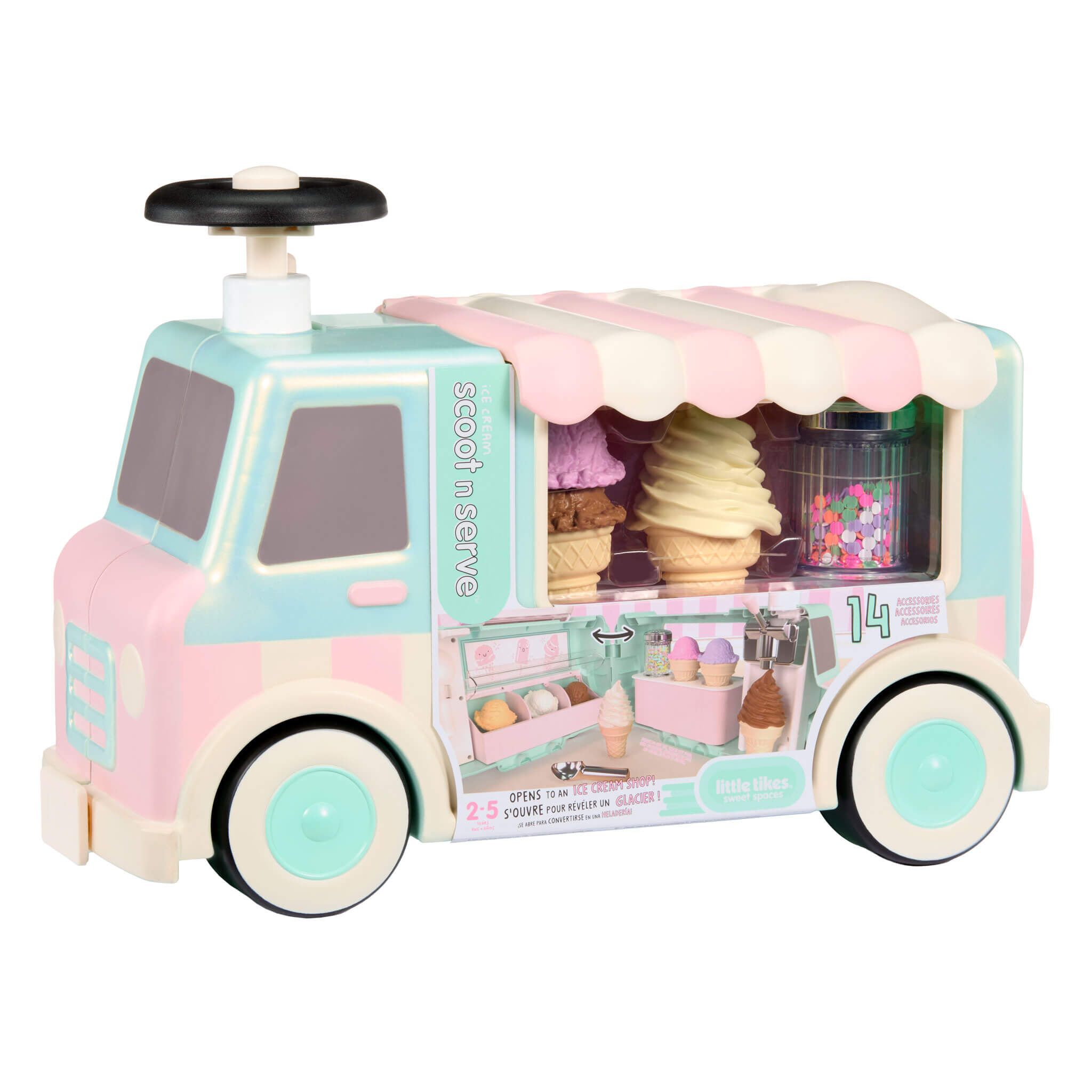Sweet Spaces™ Ice Cream Scoot N' Serve™ Ride-On - Image 9
