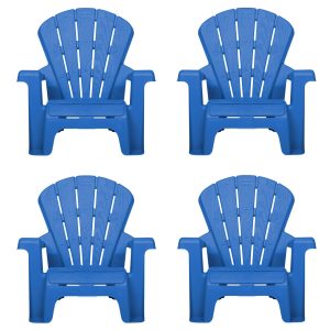 Garden Chair - Blue 4 Pack