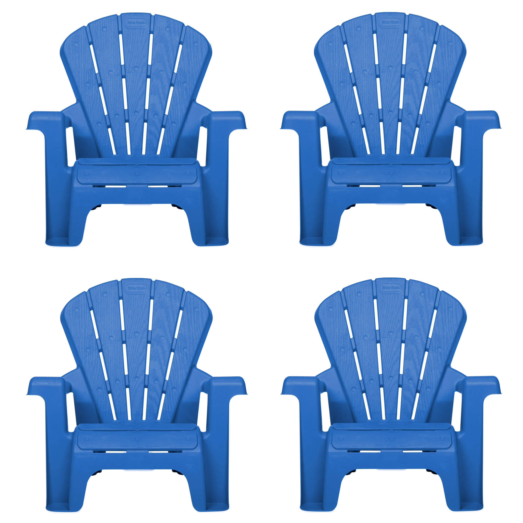 Garden Chair - Blue 4 Pack