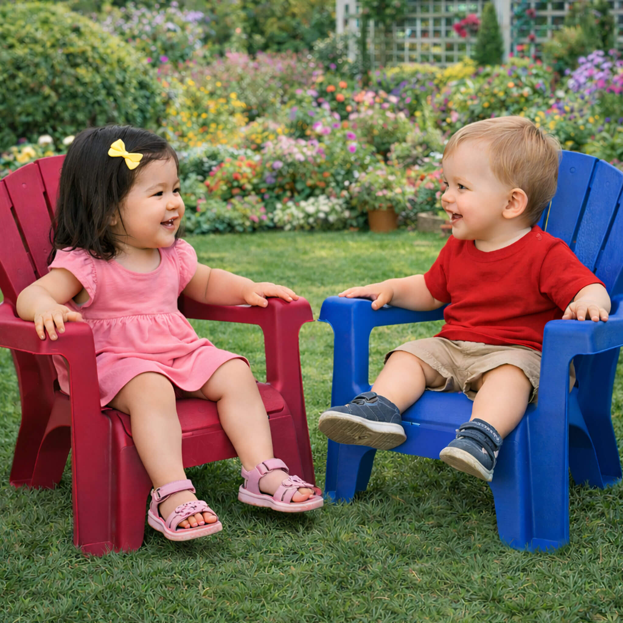 Garden Chair - Red 2 Pack - Image 7