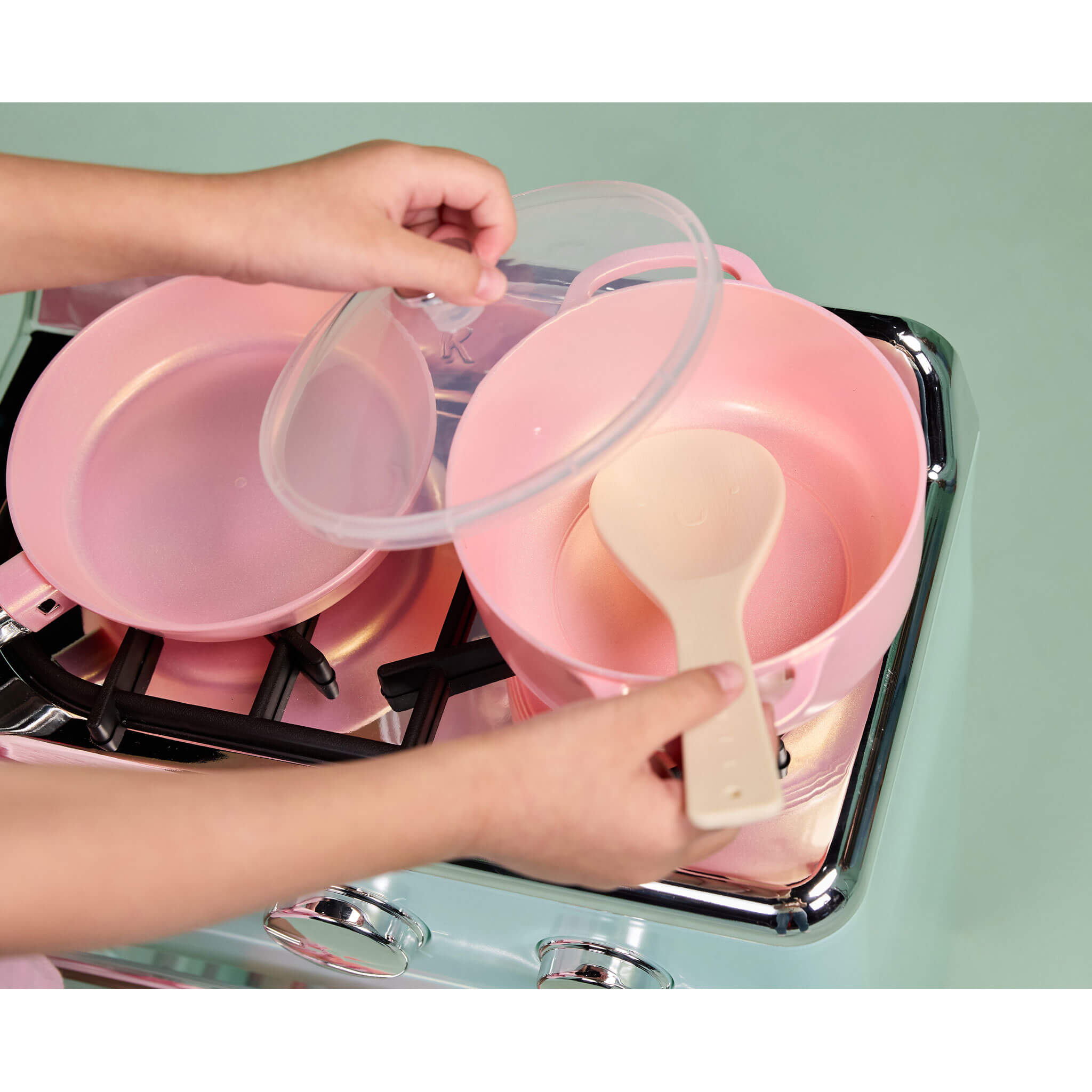 Sweet Spaces™ Pots & Pans Set - Pink - Image 2