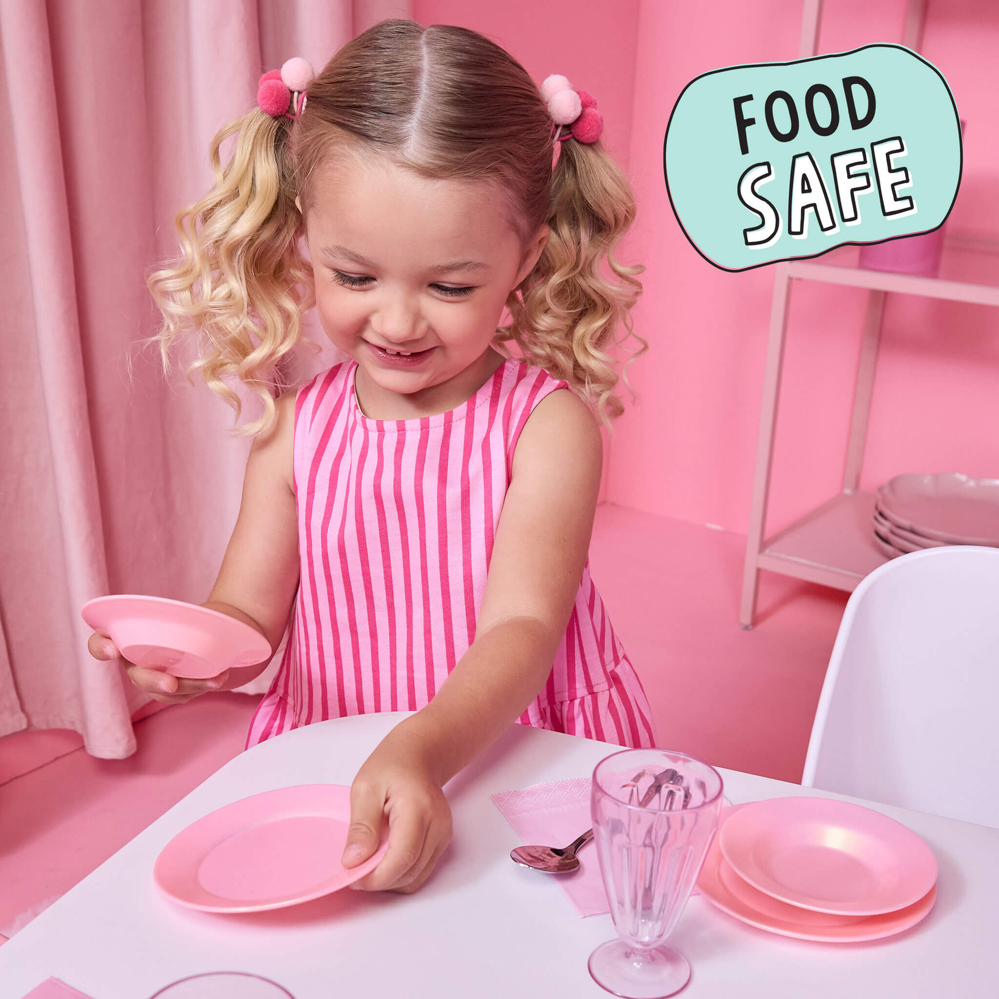 Sweet Spaces™ Dishware Set - Pink - Image 2