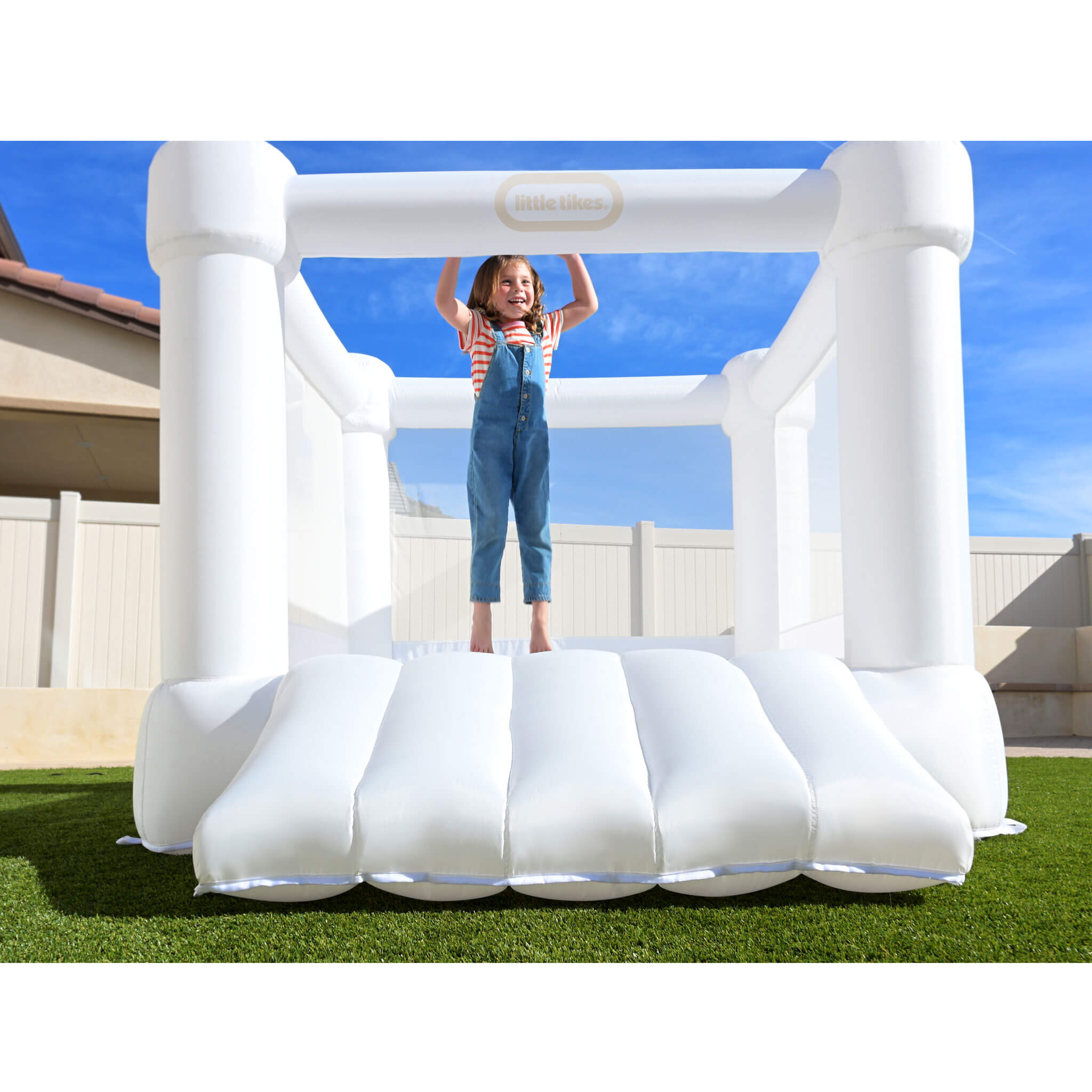 White Jr. Jump 'n Slide™ Bouncer - Image 3