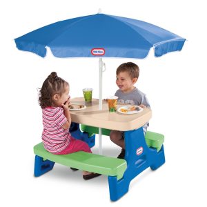 Easy Store™ Jr. Play Table with Umbrella - BlueGreen