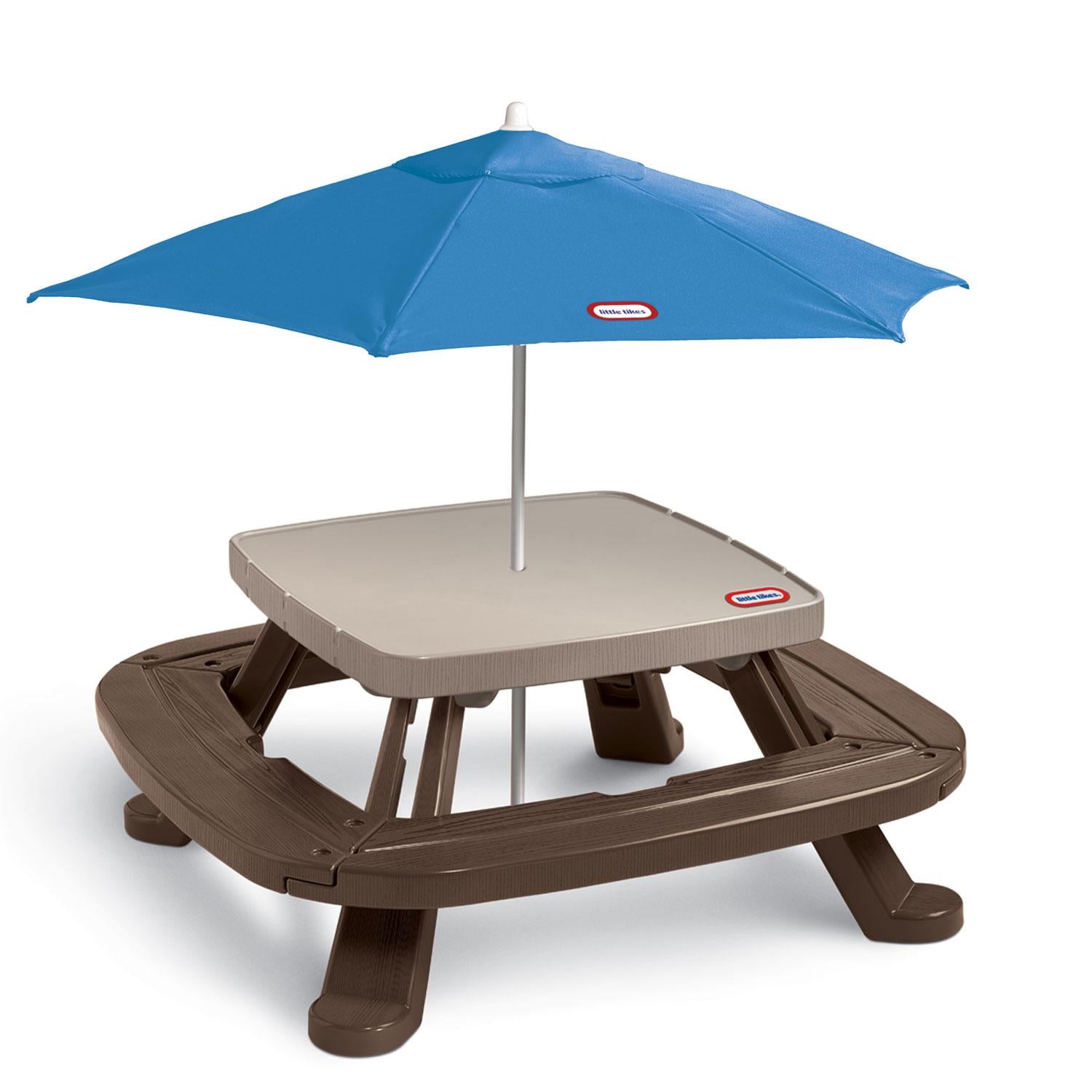 Fold 'n Store™ Picnic Table with Market Umbrella - Image 2