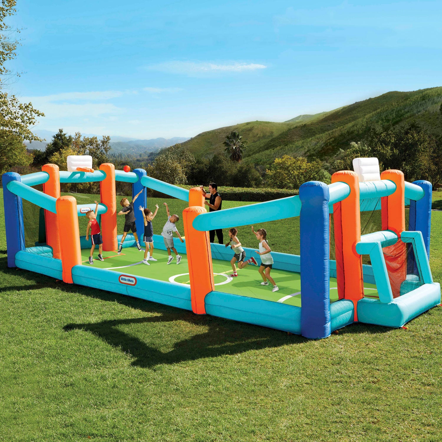 Huge Backyard Soccer & Basketball Court - Image 2